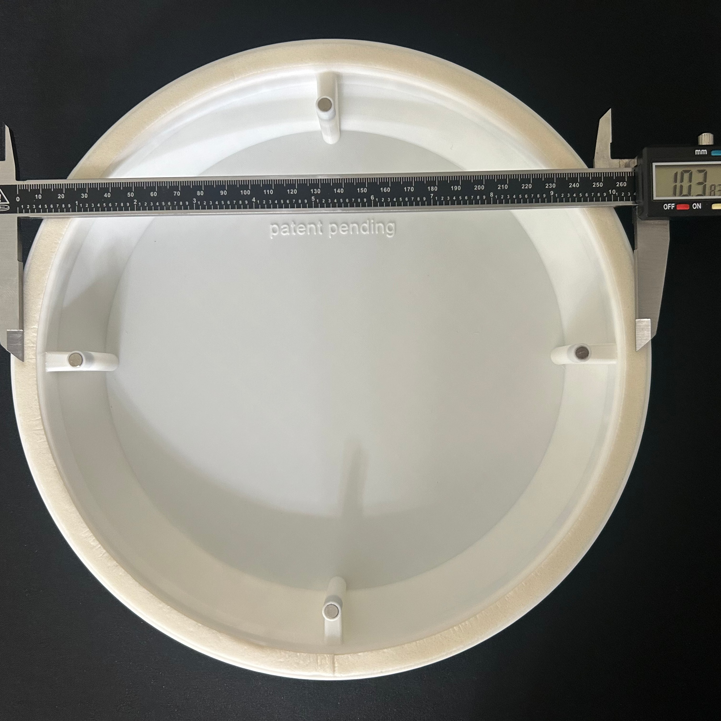 6-10" Round AirTec MV360 Plastic Ceiling Vent Diffuser Cover with Foam Seal Neodymium Rare Earth Magnetic Mount