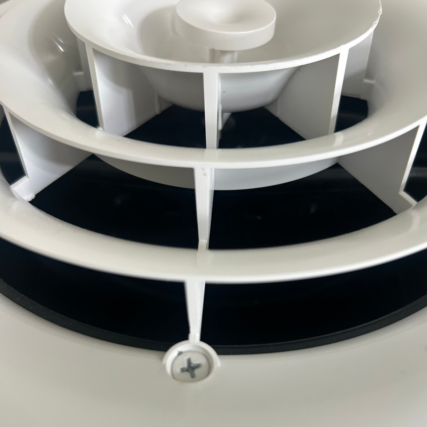 6-10"  Round AirTec MV360 Plastic Ceiling Vent Diffuser Cover with Foam Seal Neodymium Rare Earth Magnetic Mount