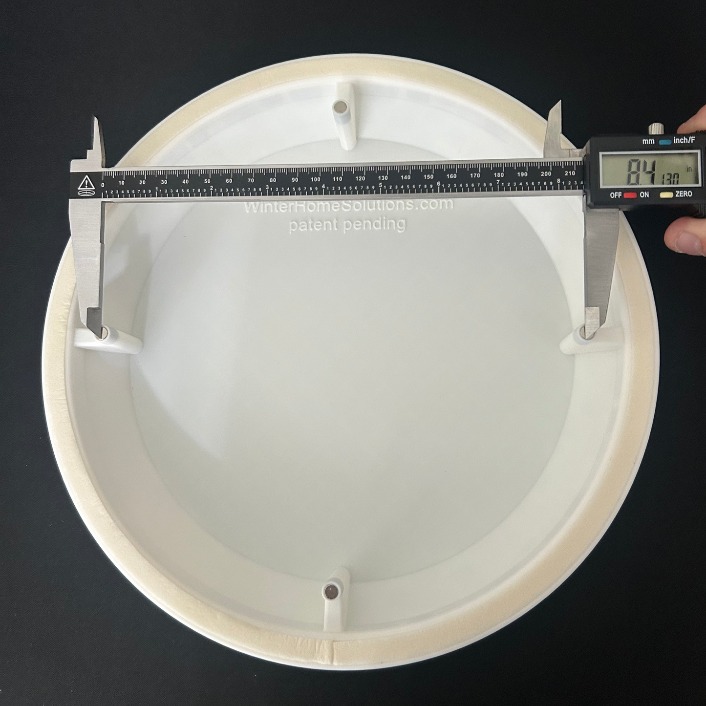 6-10"  Round AirTec MV360 Plastic Ceiling Vent Diffuser Cover with Foam Seal Neodymium Rare Earth Magnetic Mount