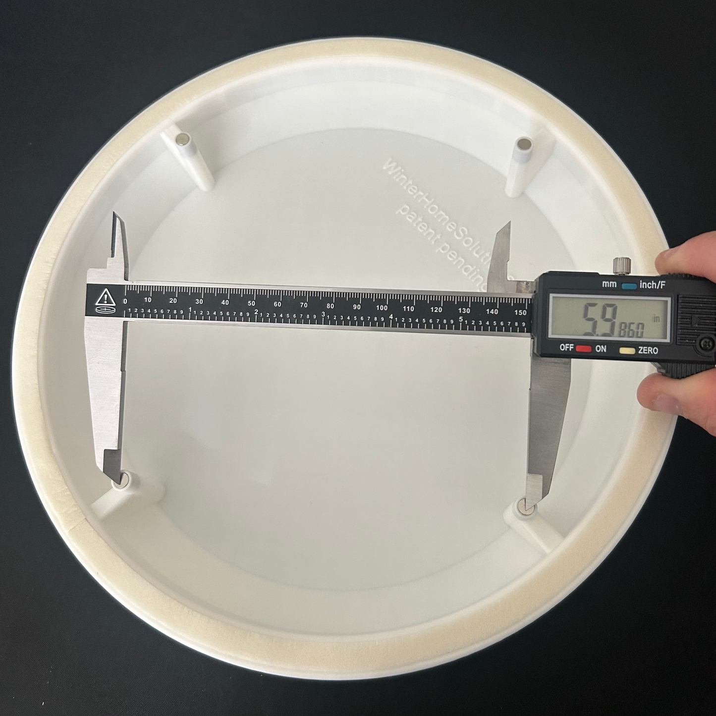 6-10"  Round AirTec MV360 Plastic Ceiling Vent Diffuser Cover with Foam Seal Neodymium Rare Earth Magnetic Mount